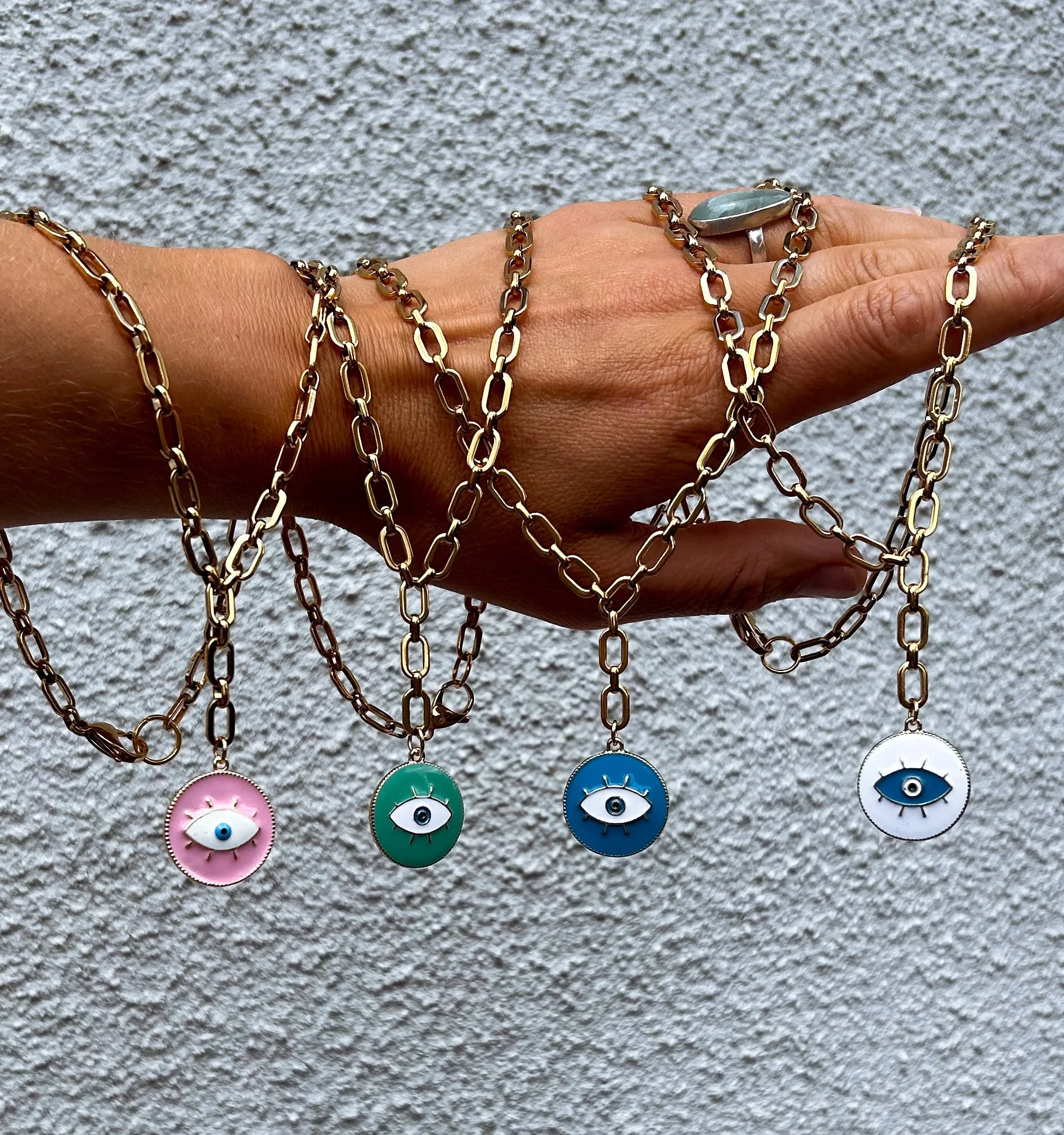 Colourful Evil Eye Necklace