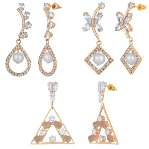 Combo of 3  Party Wear Earrings