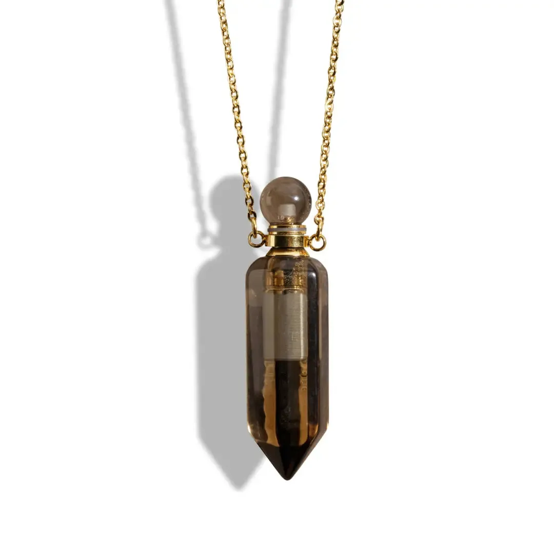 Crystal Perfume Amulet Necklace