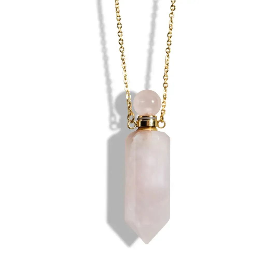 Crystal Perfume Amulet Necklace