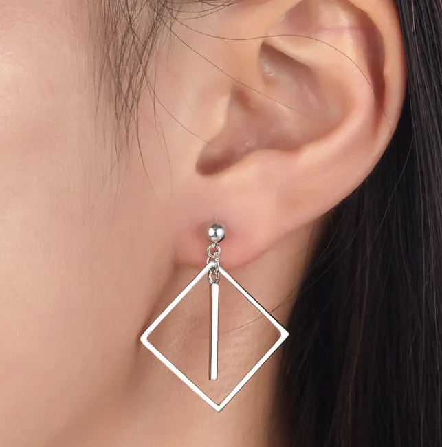 Dangle Square Classy Fashion Stylish Earrings