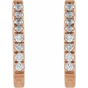 Diamond Geometric Hoop Earrings