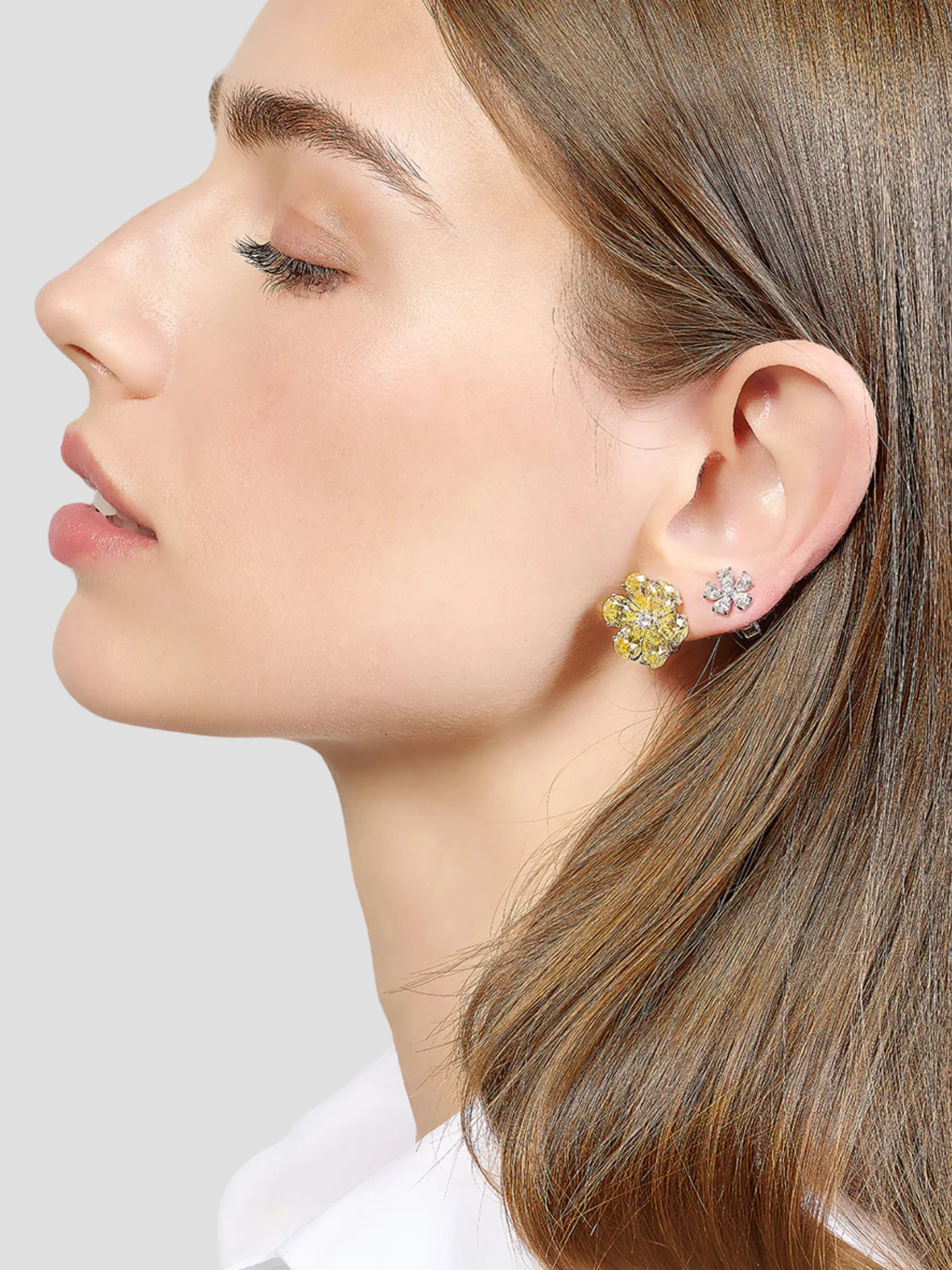 Diamond Marguerite Earrings