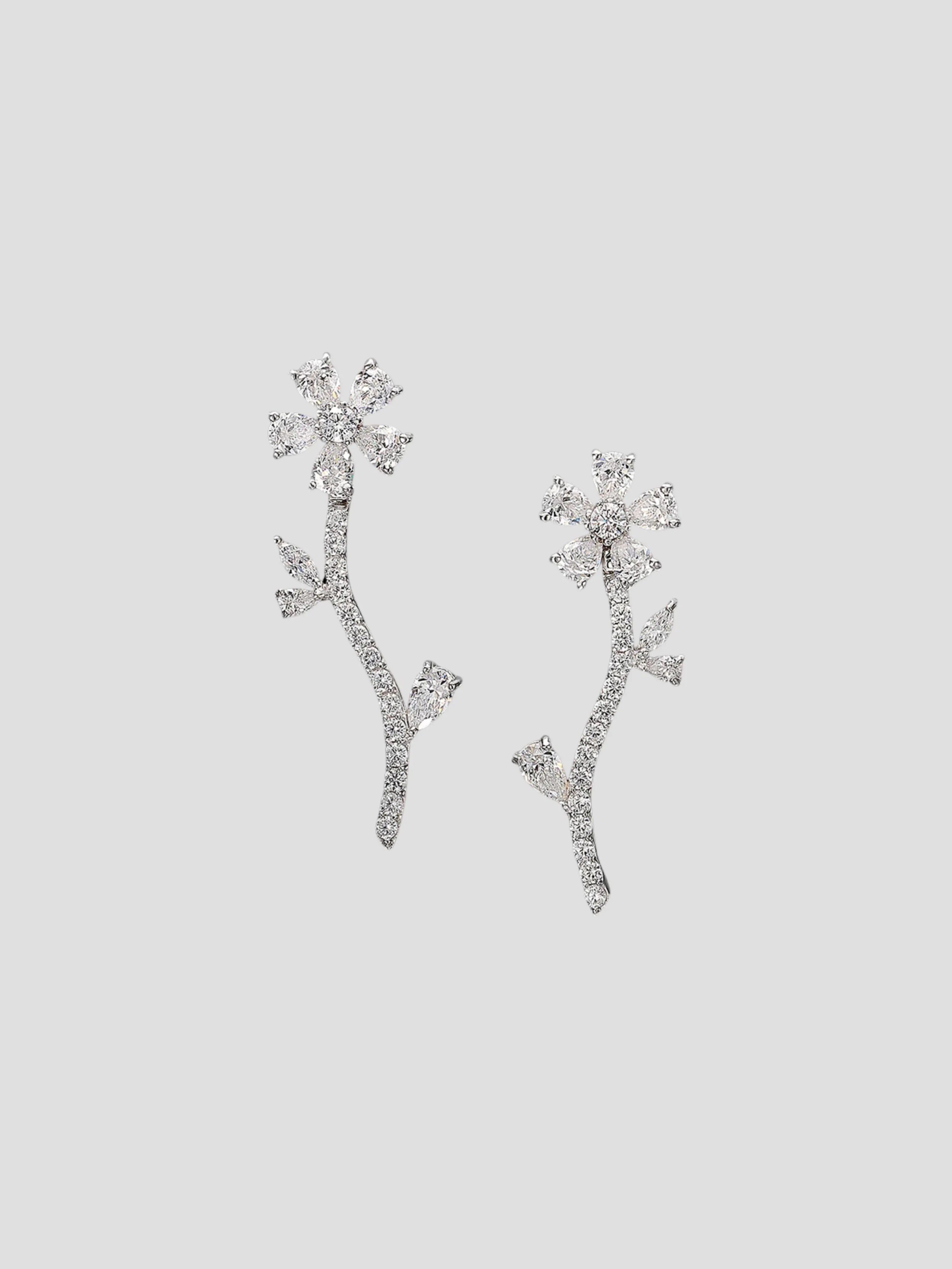Diamond Marguerite Earrings