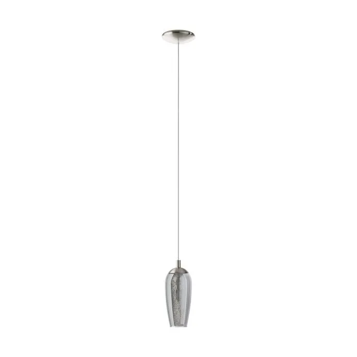 Eglo Lighting Farsala 3W G9 Led Satin Nickel/Black Transparent 2m Pendant Light