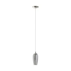 Eglo Lighting Farsala 3W G9 Led Satin Nickel/Black Transparent 2m Pendant Light