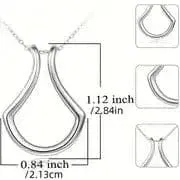 Elegant U-Shaped Pendant Necklaces Ring Holder Holding Special Necklace - Silver, Gold & Rose Gold