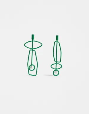 Elk - Silma Drop Earring Aloe Green
