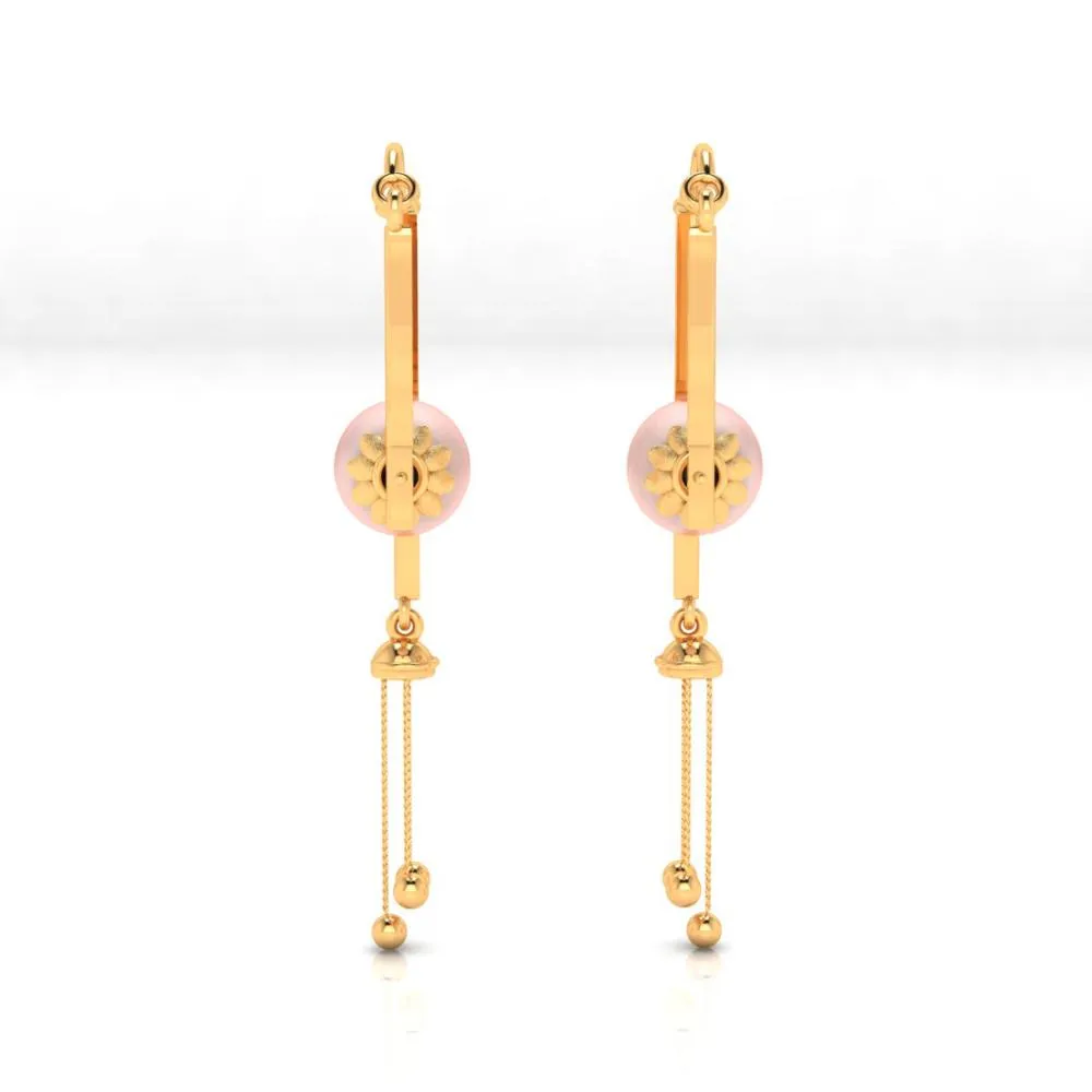 Exceptionally Well-crafted 22-karat Gold Dangler Earrings