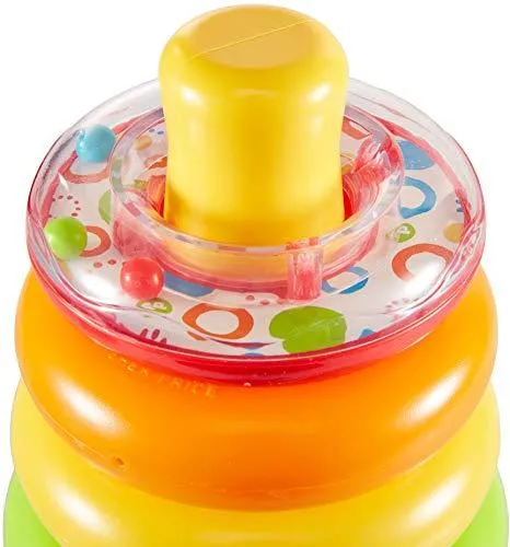 Fisher-Price Rock-a-Stack, Bat-at Ring-Stacking Toy