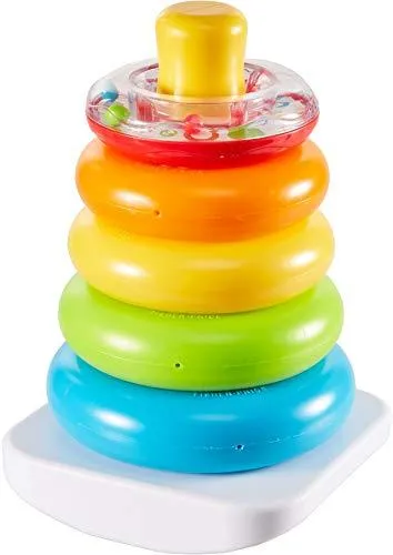 Fisher-Price Rock-a-Stack, Bat-at Ring-Stacking Toy