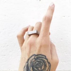 Flat Top Ring Sterling Silver