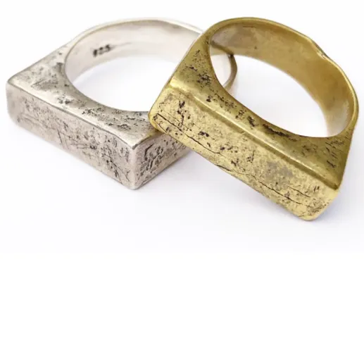Flat Top Ring Sterling Silver