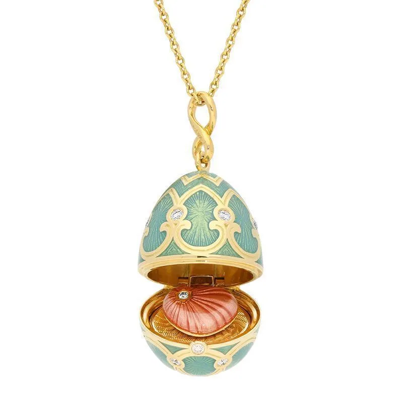 FPalais Tsarskoye Selo Turquoise Locket With Heart Surprise