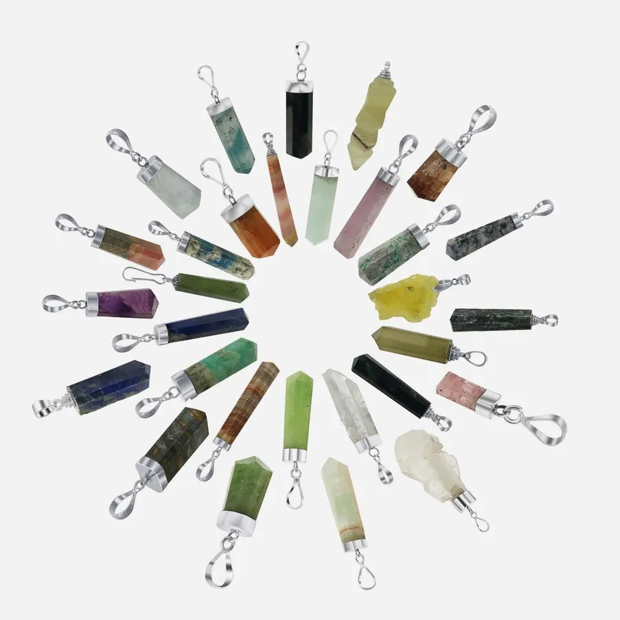 Gemstone Pendants in Sterling Silver