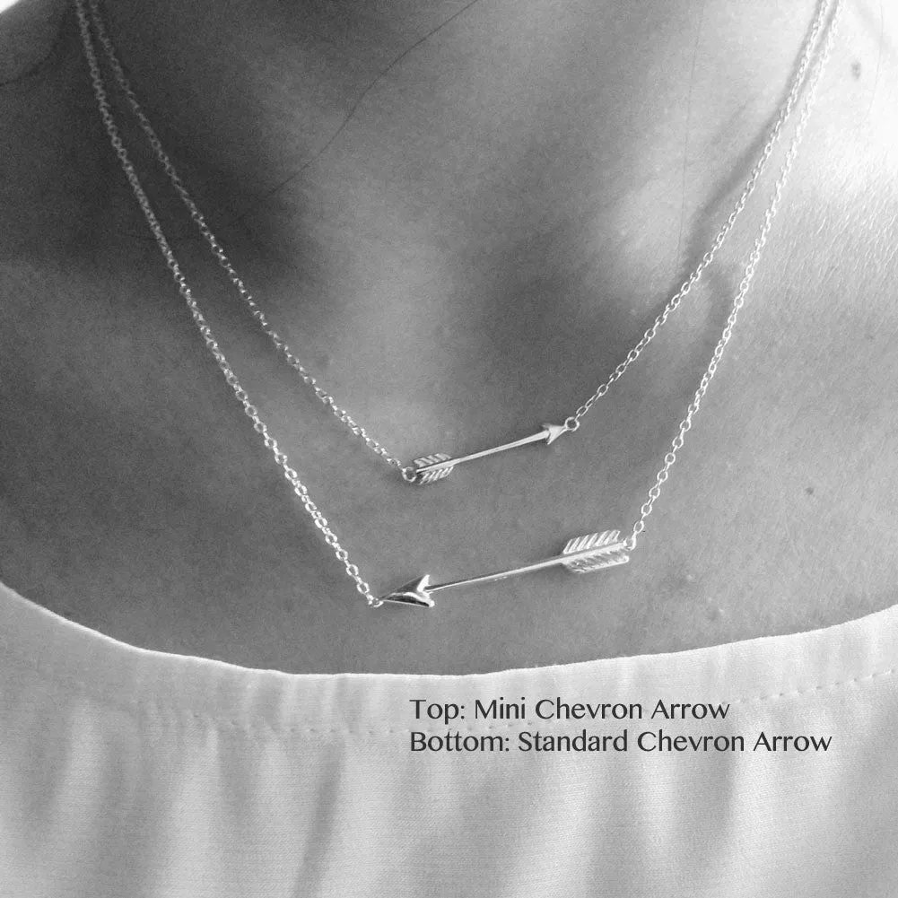 Gold-Dipped Mini Arrow Necklace
