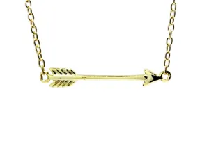 Gold-Dipped Mini Arrow Necklace