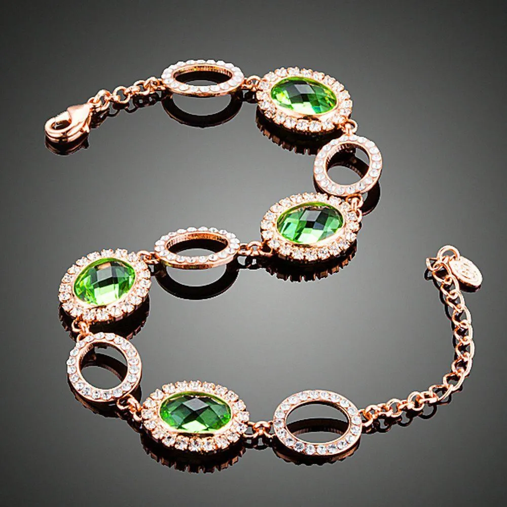 Green Stone Designer Bracelet