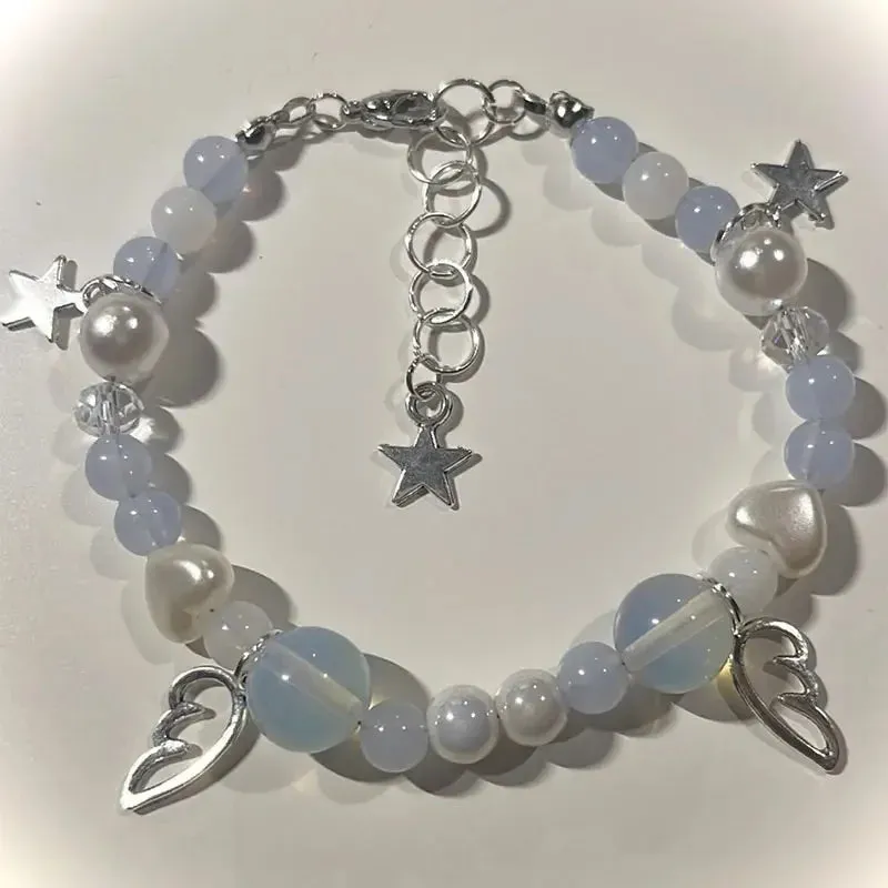 Handmade angel wings beaded braceletsy2k coquettish fairy tale bracelet