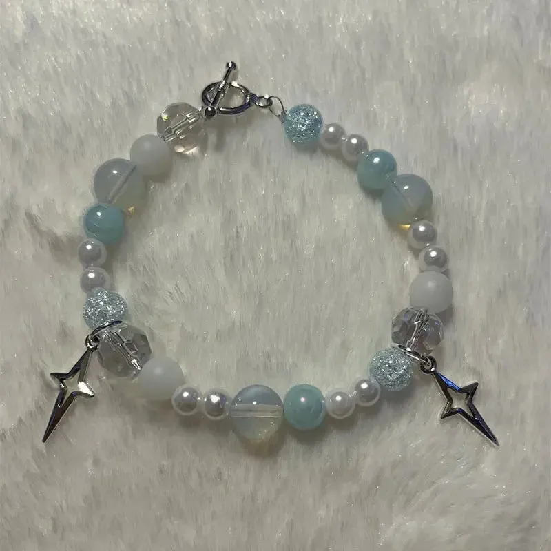 Handmade angel wings beaded braceletsy2k coquettish fairy tale bracelet