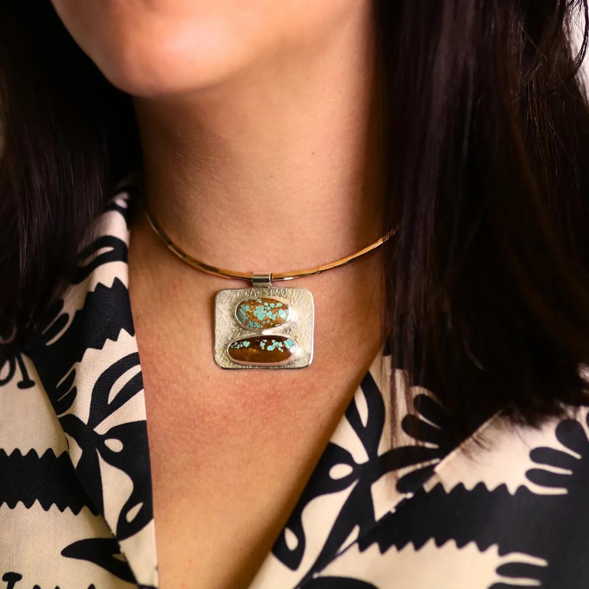 Handmade Torque Necklace Gold Filled