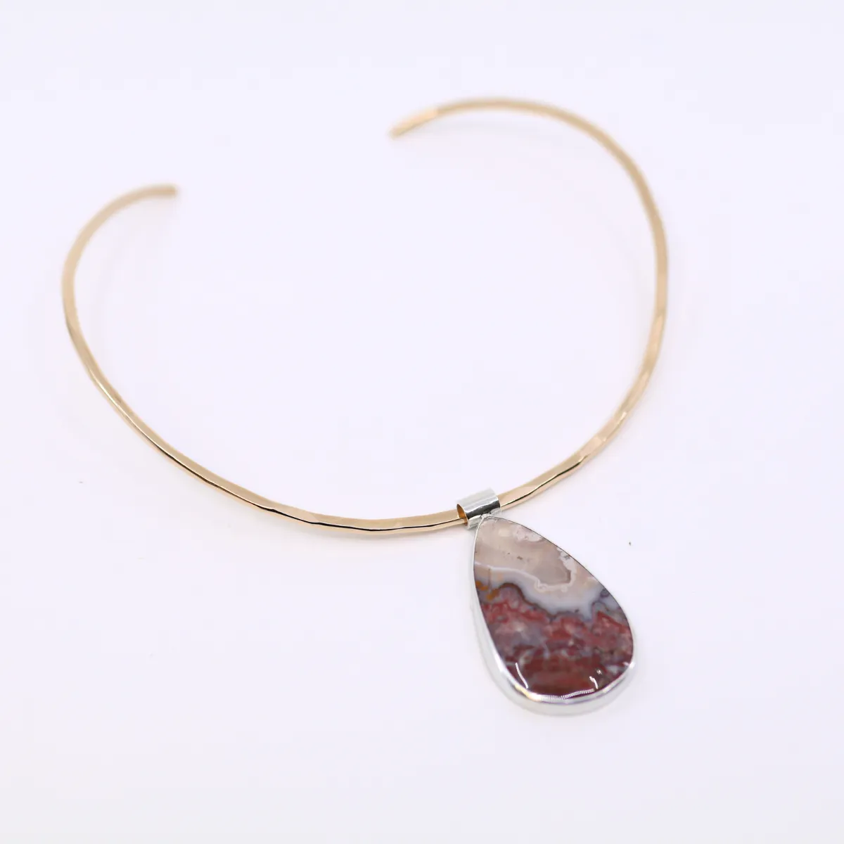 Handmade Torque Necklace Gold Filled