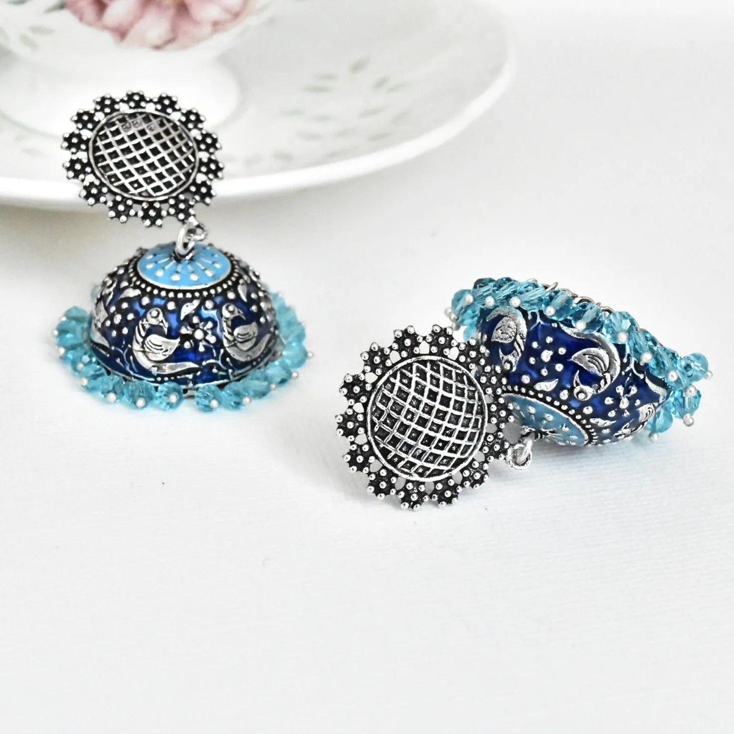 Hans Meenakari Earrings