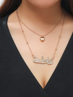 Heart Pendant Layered Necklace