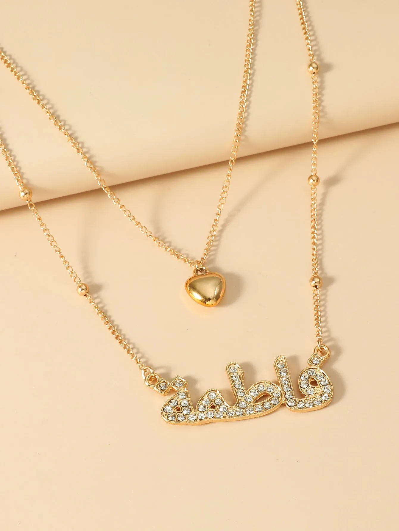 Heart Pendant Layered Necklace