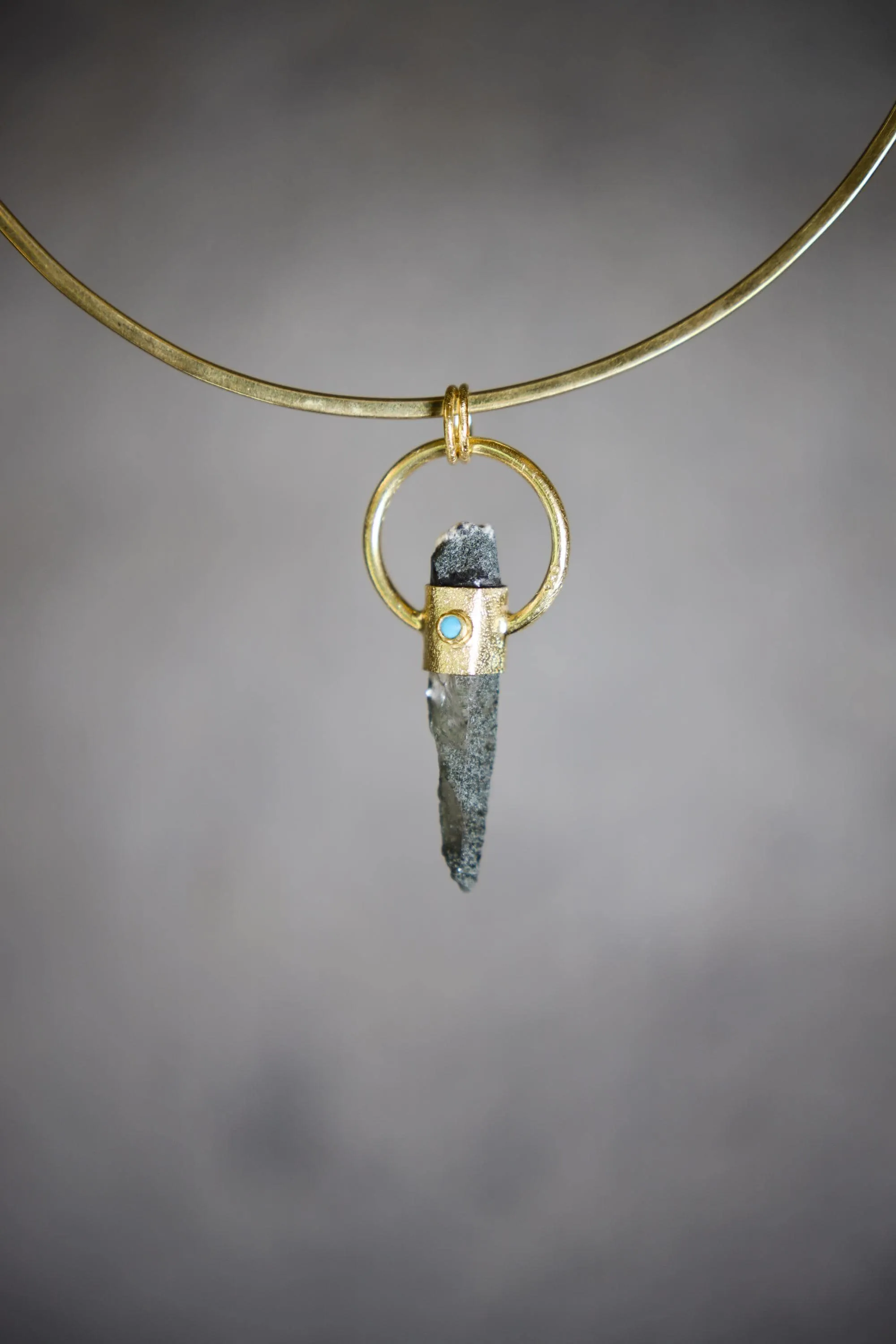 Himalayan Chlorite Quartz & Emerald Pendant, Sterling Silver Textured, 18K Gold Plated, Virgo Zodiac, Heart Chakra Jewelry, Unique Gift