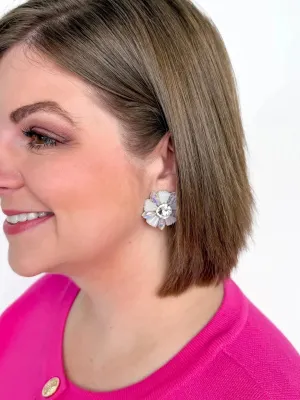 Iridescent Rhinestone Burst Studs