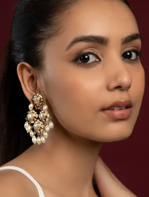 Jadau Pearl Earrings