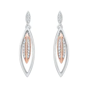 KATARINA 1/3 cttw Diamond Dangle Earrings GH-I2-I3