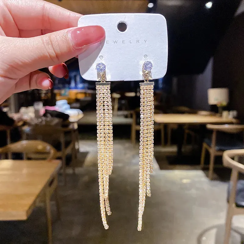 Lady Glams Elevate Your Style with the 2024 New Fashion Trend Pearl Leaf Tassel Earrings