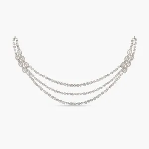 Layered Nakshatra CZ Necklace