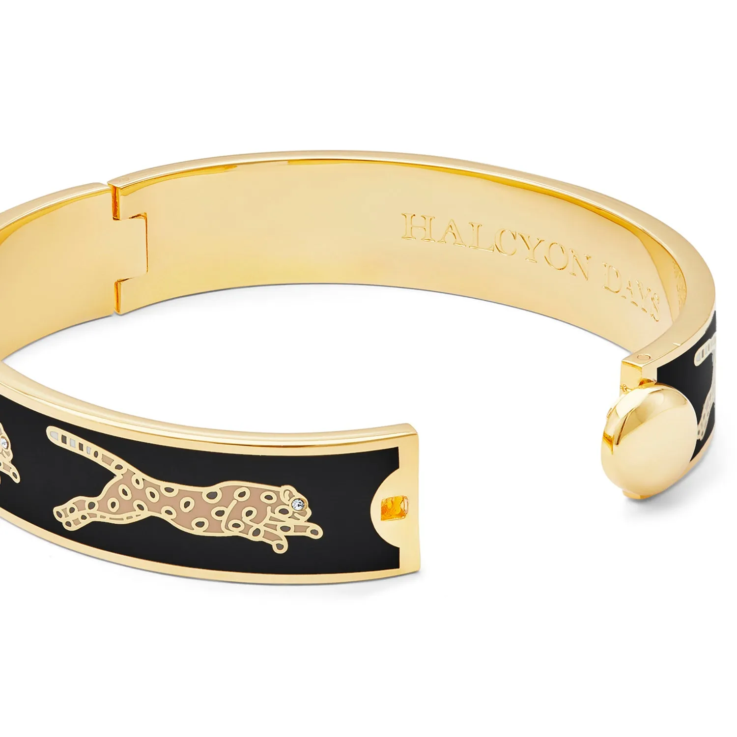 Leopard Black & Gold Bangle