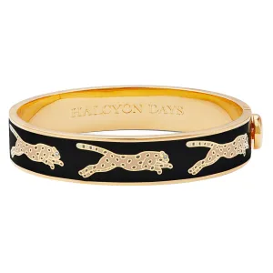 Leopard Black & Gold Bangle