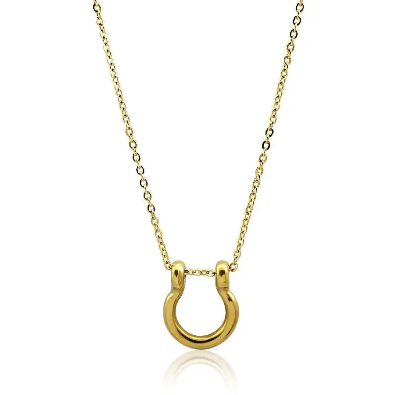 Lucky Girl Horse Shoe Necklace