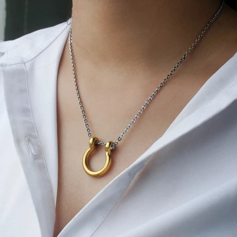 Lucky Girl Horse Shoe Necklace