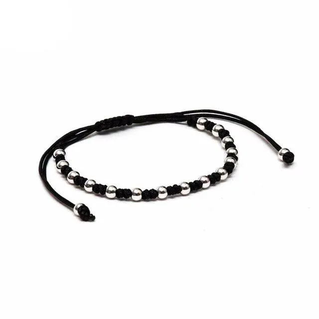 Luxury Rose Gold 4mm Round Beads Braided