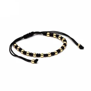 Luxury Rose Gold 4mm Round Beads Braided