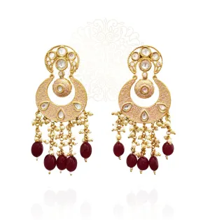 Mahreen Kundan Mint Earrings