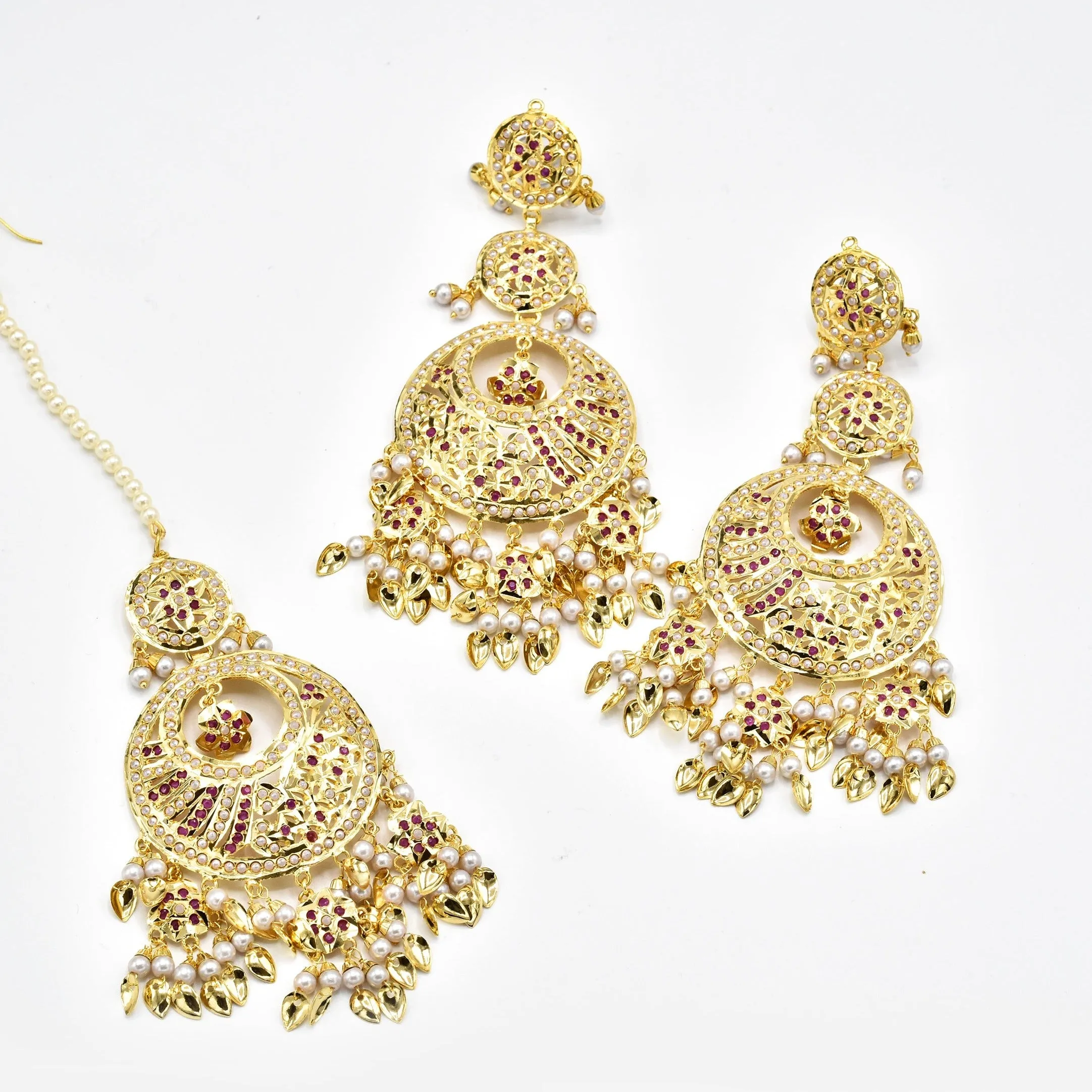 Naamia Jadau Earrings Tikka Set