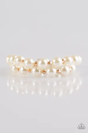 Paparazzi Bracelet ~ BALLROOM and Board - Gold