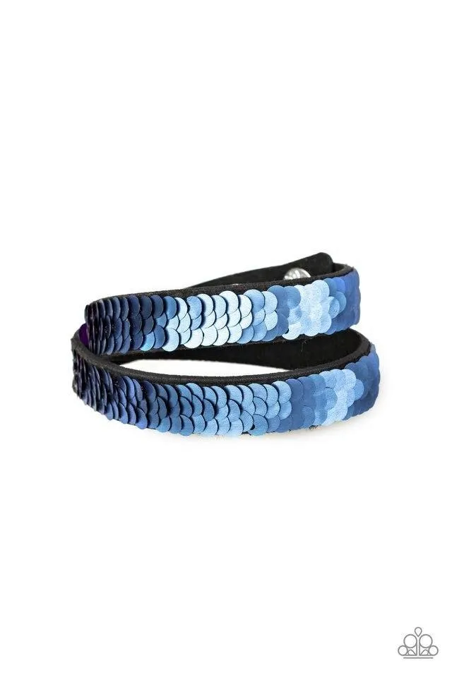 Paparazzi Bracelet ~ Under The SEQUINS - Purple