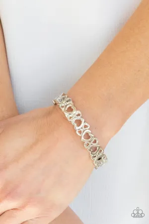 Paparazzi Bracelet ~ You HEART The Lady! - Silver