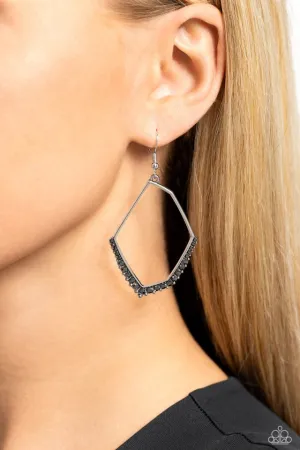 Paparazzi Earring ~ Bent on Success - Silver