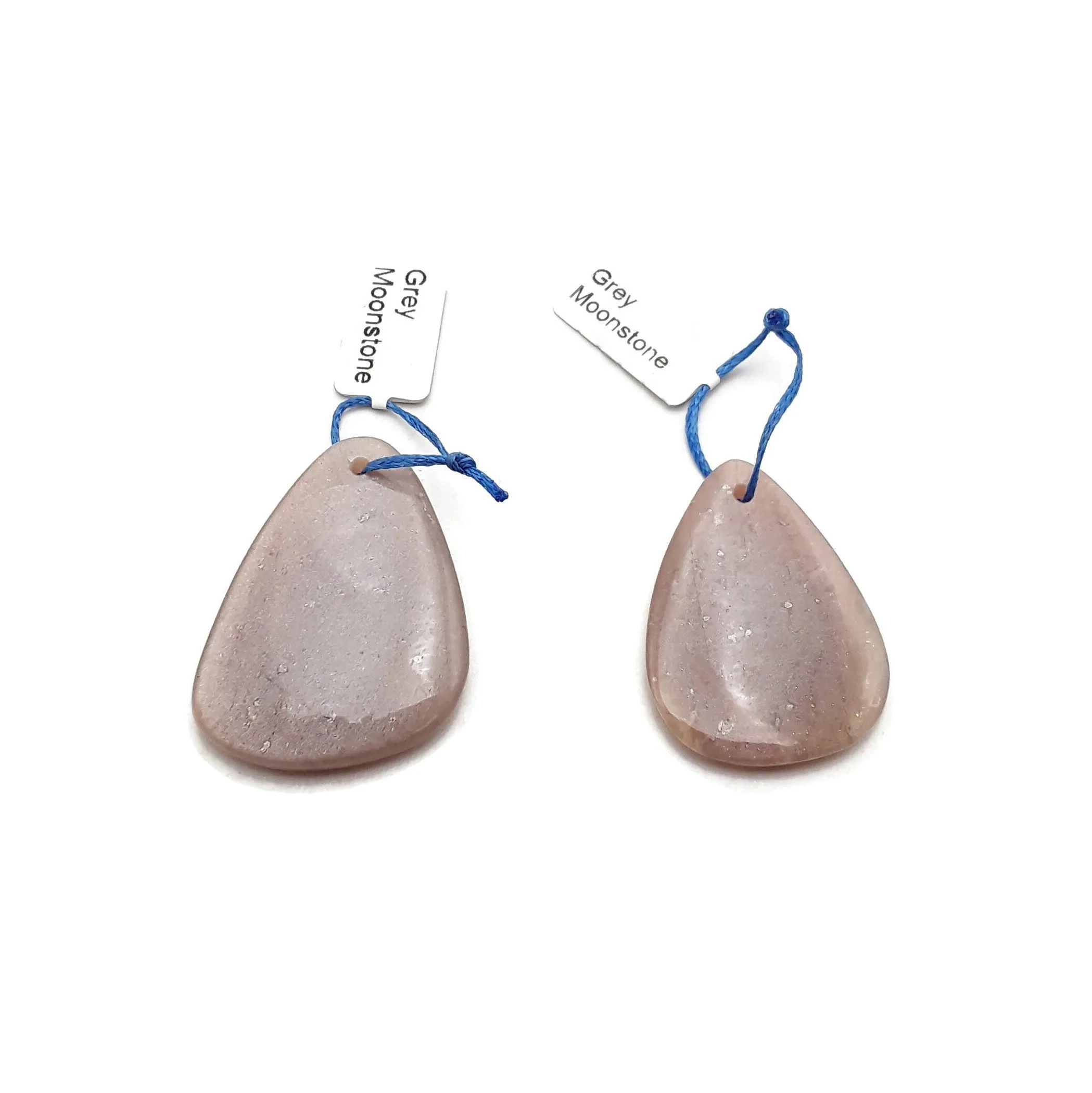 Peach Moonstone Pendant Teardrop or Irregular Shape Approx 30x40mm