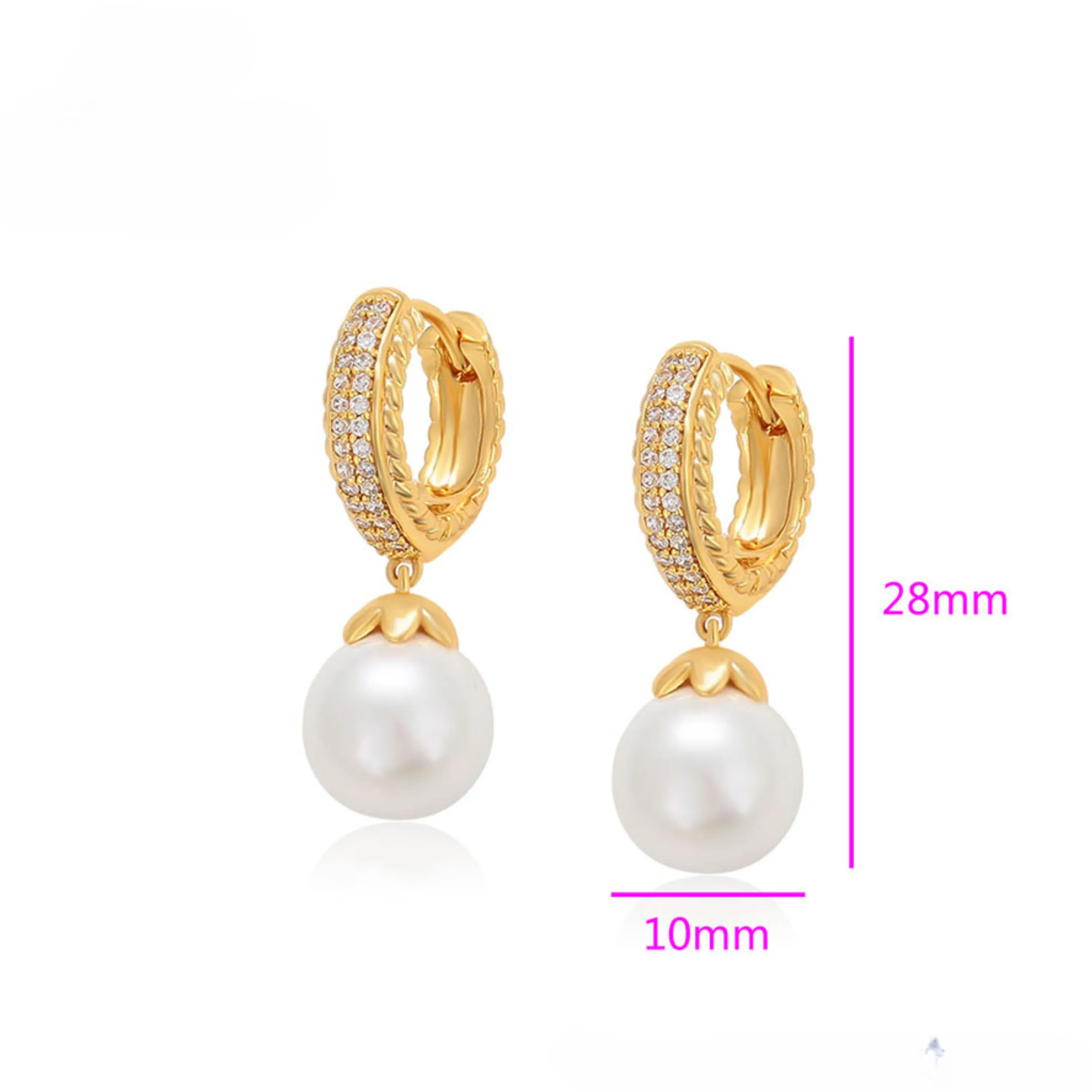 Pearl Adorned Hoops