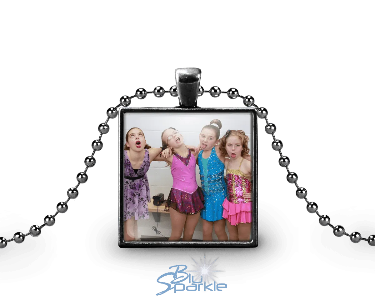 Personalized Photo Square Pendants